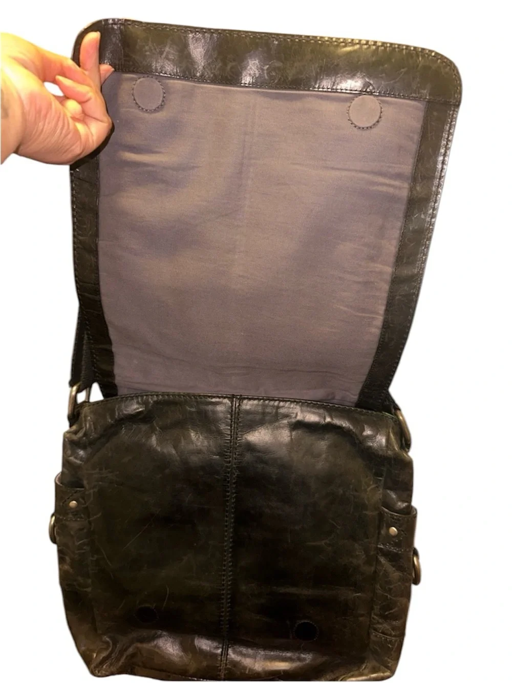 FOSSIL Y2K Computer Messenger Leather Bag